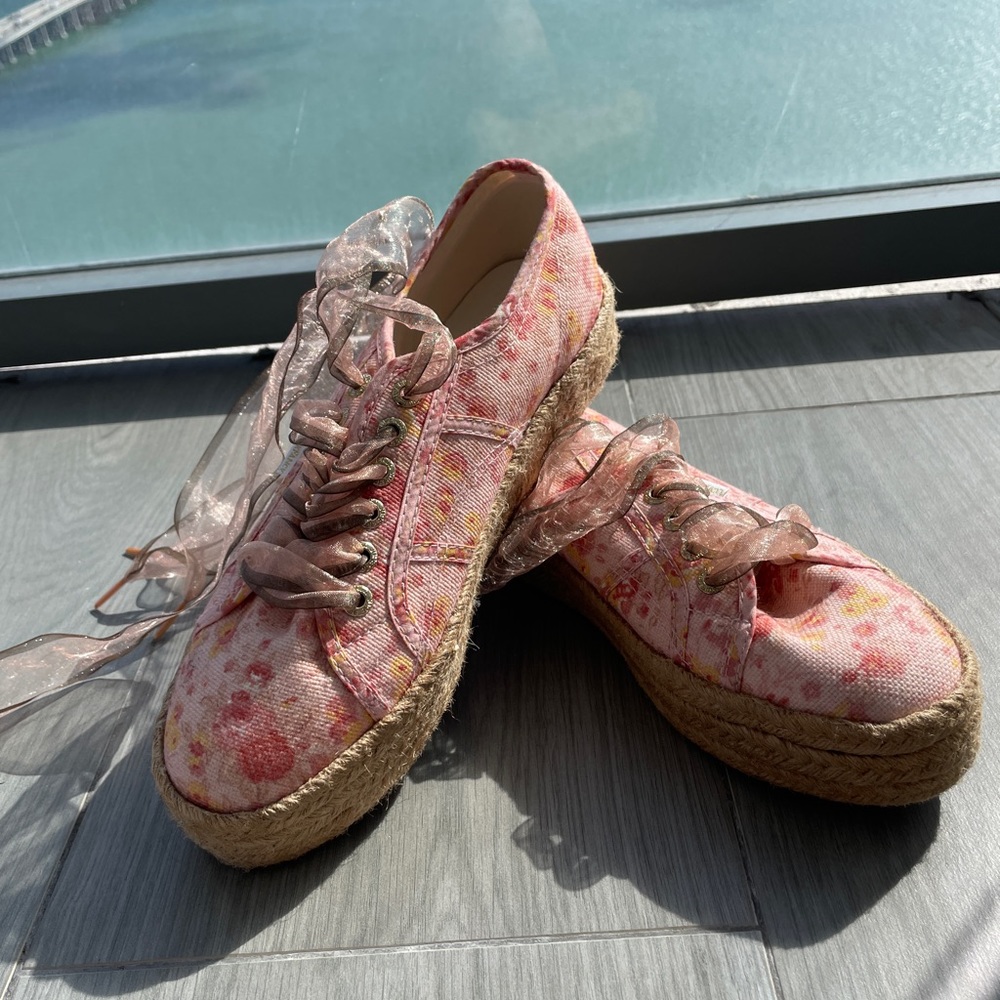 Superga x Loveshackfancy espadrille sneakers NEVER WORN